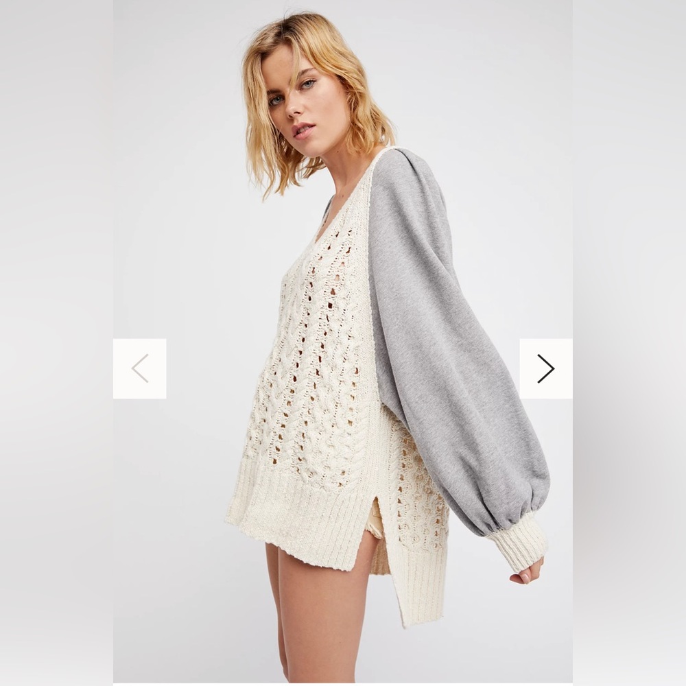 Free People Hideaway Cable Pullover